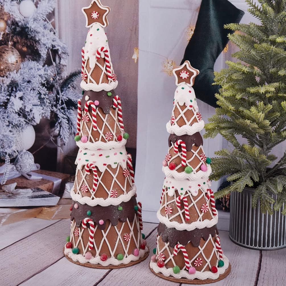 Kichvoe Xmas Tree Decoration Soft Christmas Tree Figurine for Holiday Parties Xmas Decor for Home Restaurant Boys and Girls Rooms