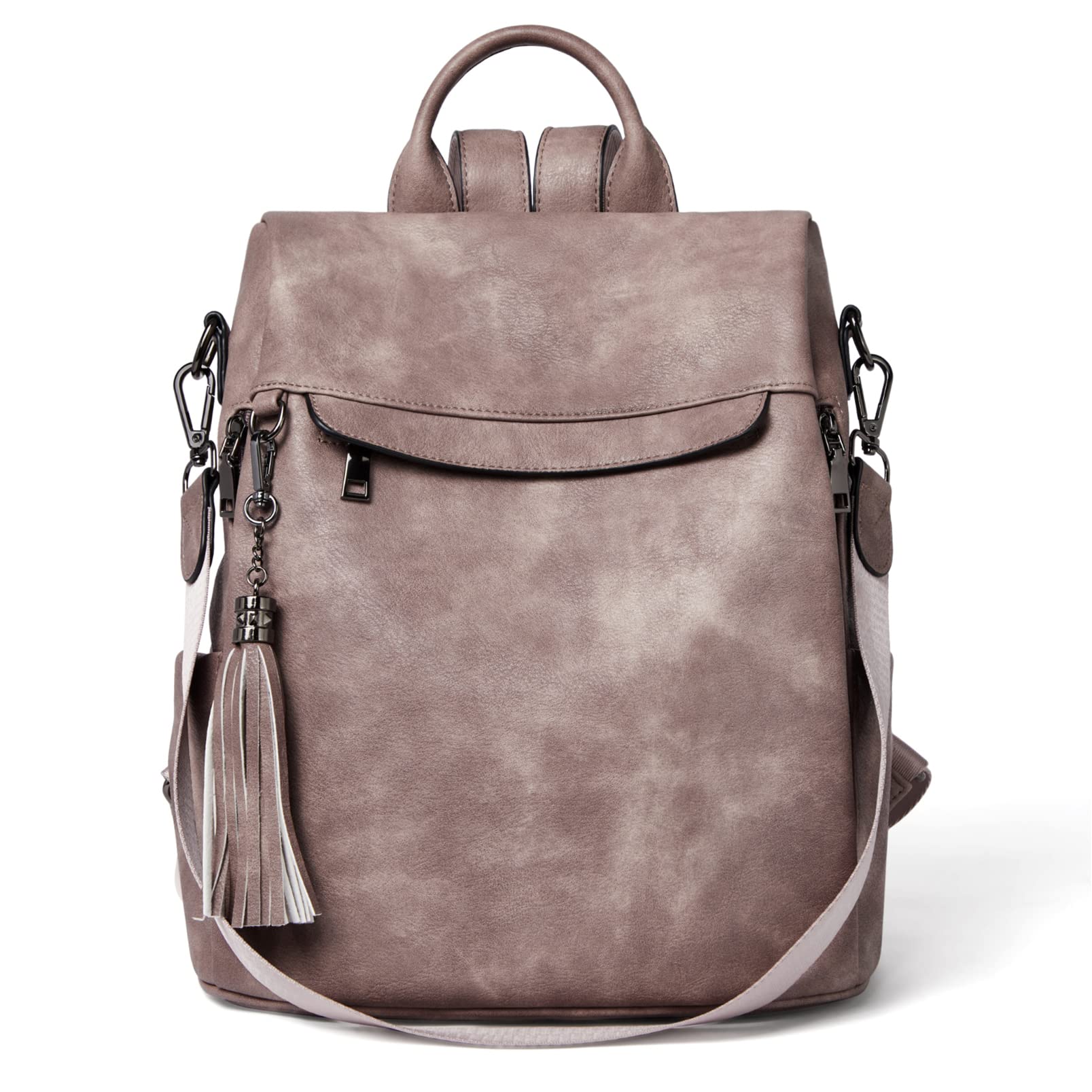 TelenaBackpack Purse for Women, Fashion Leather Designer Convertible Backpack Purse for Women, Ladies Shoulder Backpack Bags