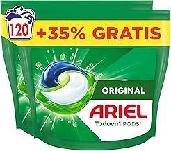 Ariel All In 1 PODS, Liquid Washing Machine Detergent 120 Capsules/Tablets, Original, 5 Actions For Incredible Cleaning