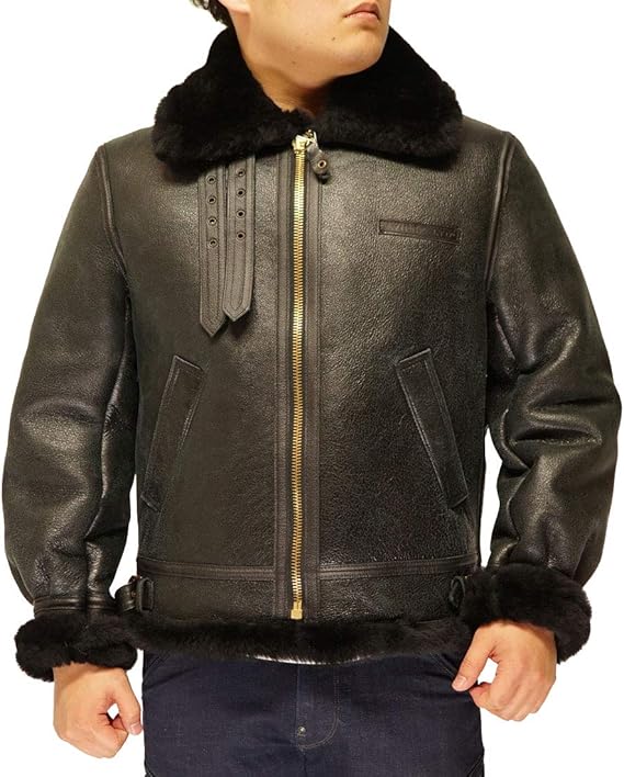 超美品 フライトジャケット リアルムートンサイズ38アビレックスb 9極寒ヴィンテージ フライトジャケット Ucs Gob Ve