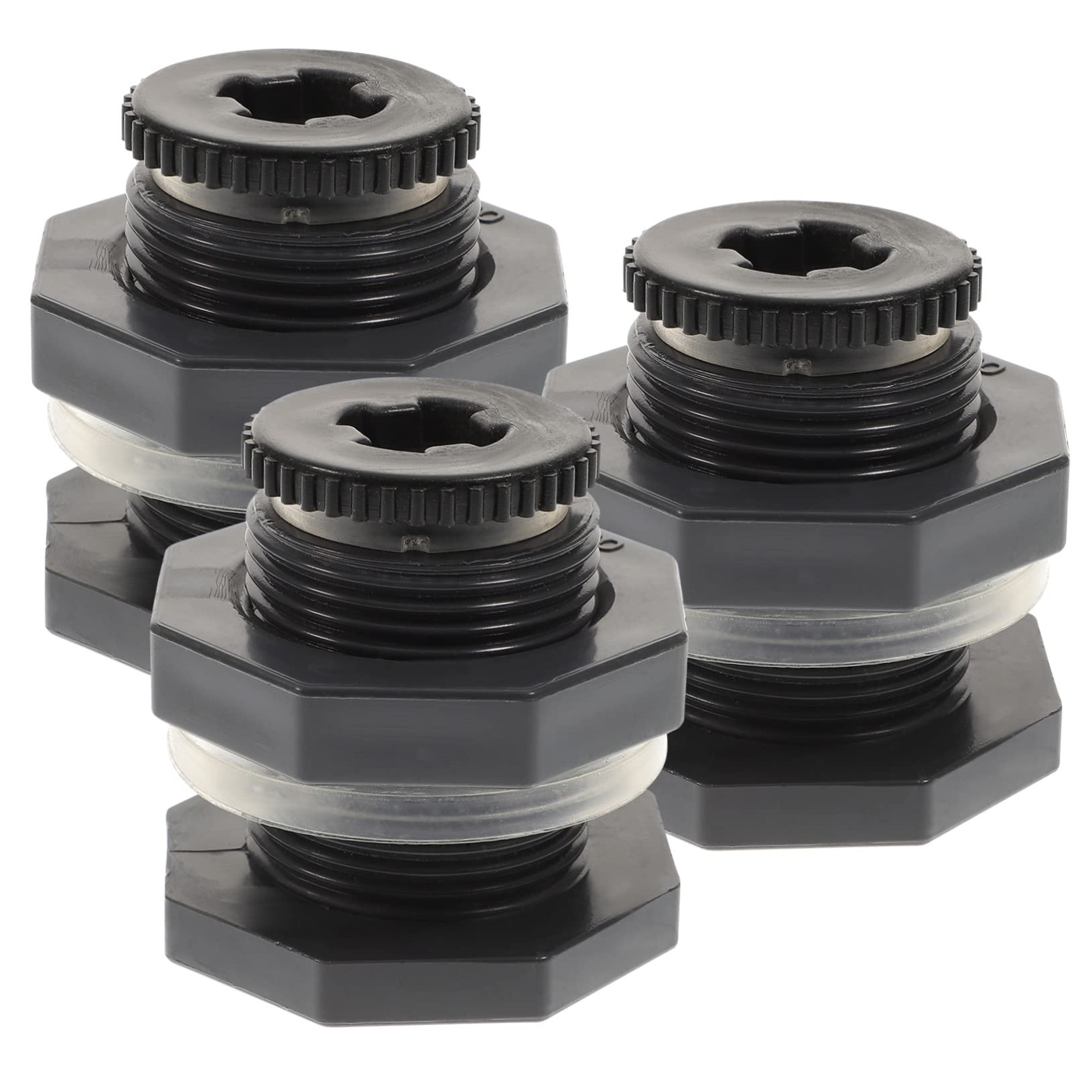 MUCKLILY Rain Barrels Adapter 1/2 Inch Bulkhead Fitting Water Tank Connector for Home Industry