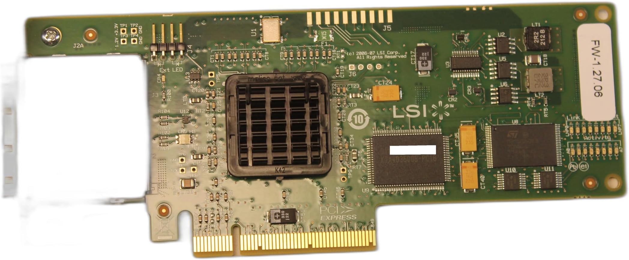 LSI DUAL SFF-8088 8 Port Mini SAS PCIe External Raid Controller Card SAS3801E