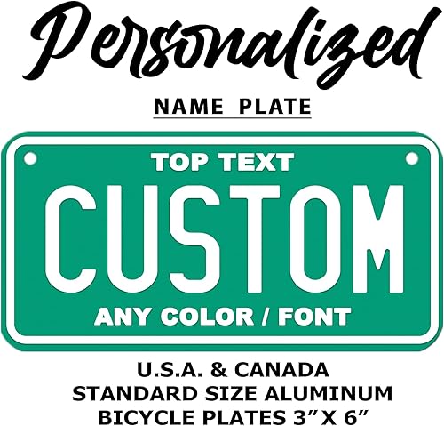 Miniatura 2 de Placa de matrícula personalizada  Etiqueta del vehículo  Placa de automóvil  Placa de motocicleta  Placa de bicicleta  Bicicleta  Car3 para niños