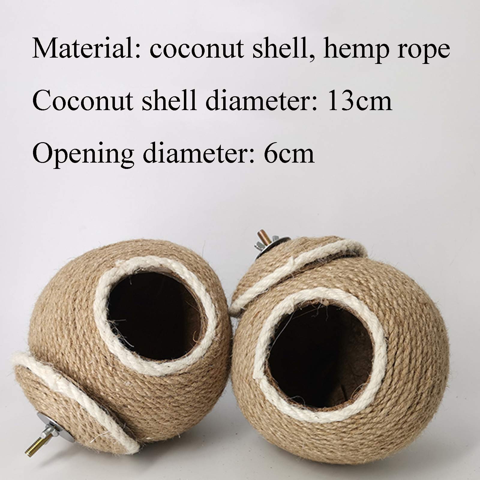 Nidi per Uccelli Nido Artificiale Artificiale Fatto a Mano, coperture di Cocco Naturale e Corda di Canapa, Un Luogo di Riposo per piccioni e Uccelli (Color : Style2)