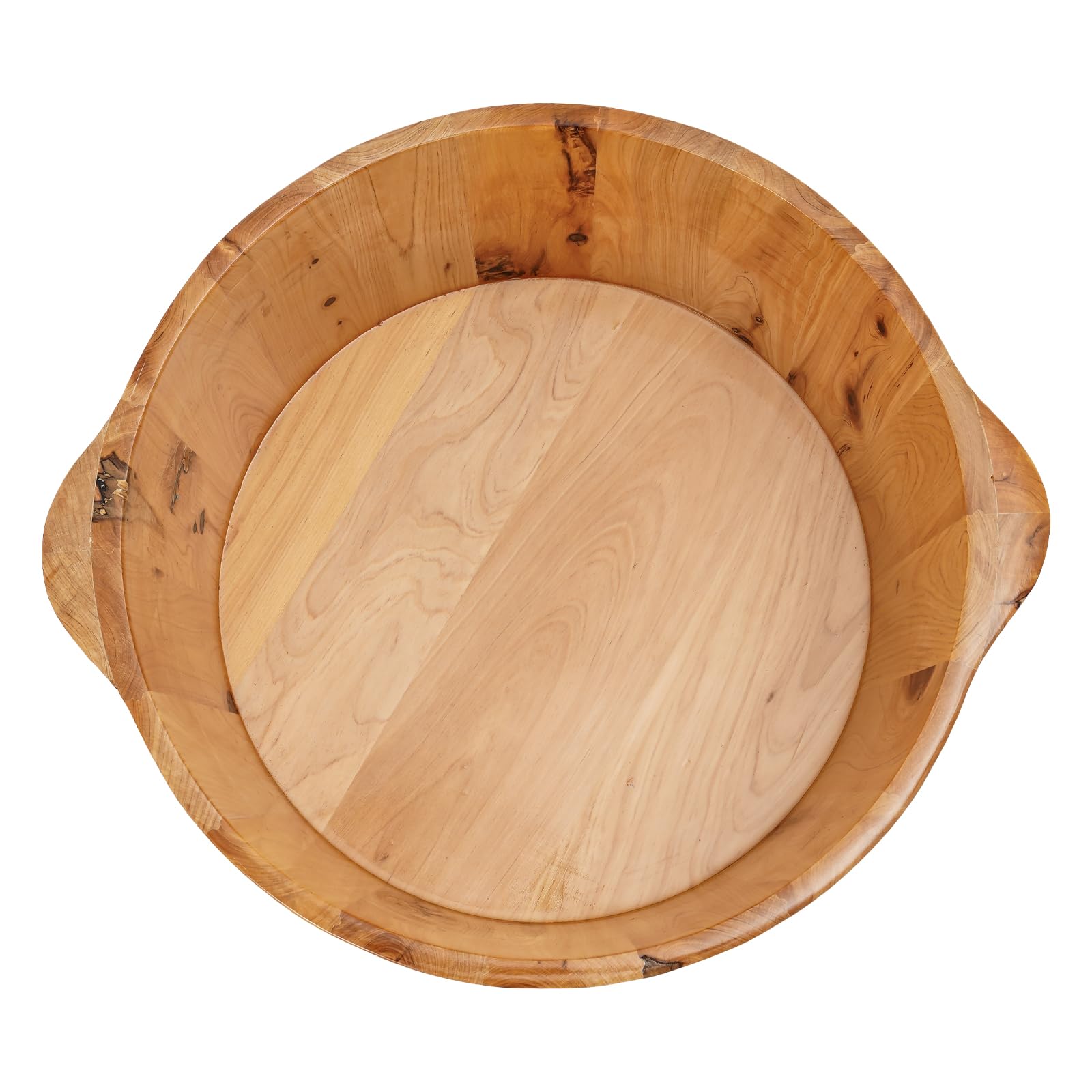 Bañera de pies de madera, herramientas de baño de pies, cubo grande para bañera, mejorar el sueño, aliviar la fatiga, cubo de madera portátil para pies para familias, centros de baño de pies