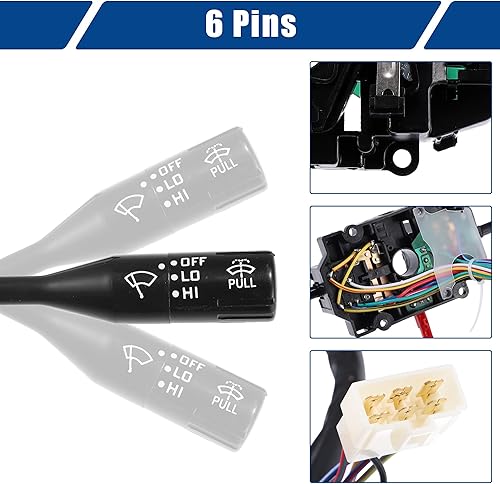 Miniatura 4 de ACROPIX LHD - Interruptor de combinación de faros delanteros, interruptor multifunción para Suzuki Samurai 1986-1995 37400-83410, paquete de 1