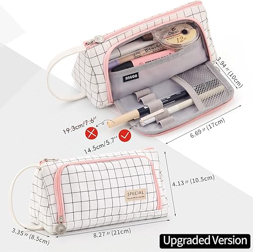 Miniatura 69 de EASTHILL - Cartuchera de gran capacidad, cartuchera simple, material de papelería para la escuela, universidad, oficina, organizador para chicas