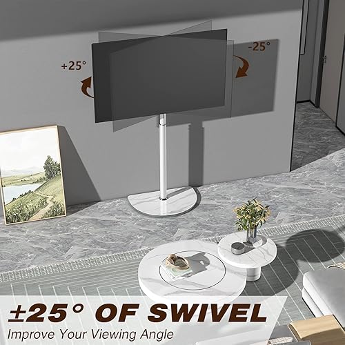 Miniatura 7 de Soporte universal para TV de esquina con soporte giratorio para televisores de pantalla plana LED LCD de plasma de 32 a 65 pulgadas, soporte de TV