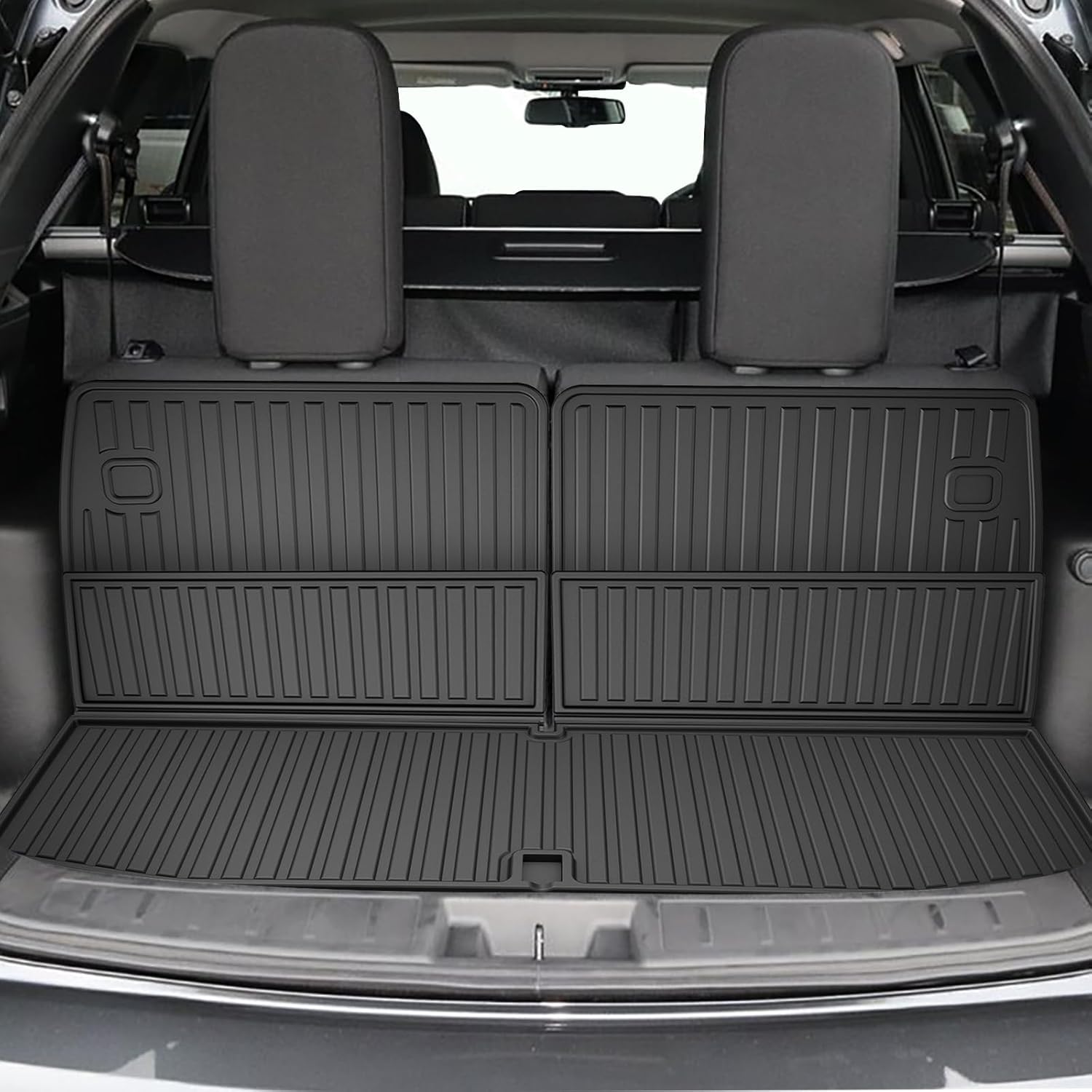 Cargo Mat Compatible with 2025 2024 2023 2022 Mitsubishi Outlander 7-Seat (Not Fit PHEV or Sport Models) Trunk Mat Backrest Mat Cargo Liner Replacement for 2025 Outlander Accessories