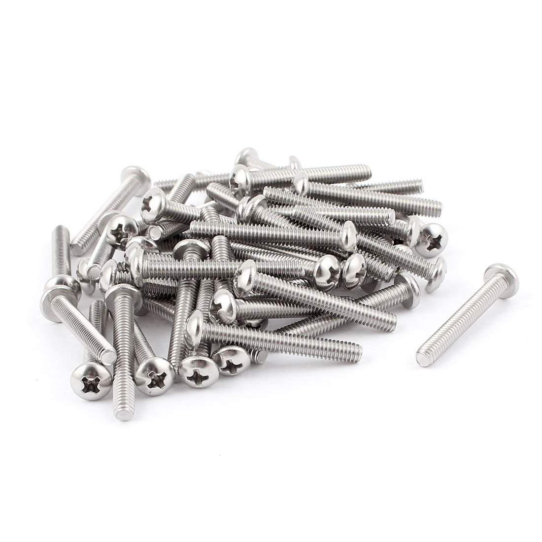 uxcell #8-32 x 1-1/4 Inch Phillips Pan Head Bolts Machine Screws 50 Pcs