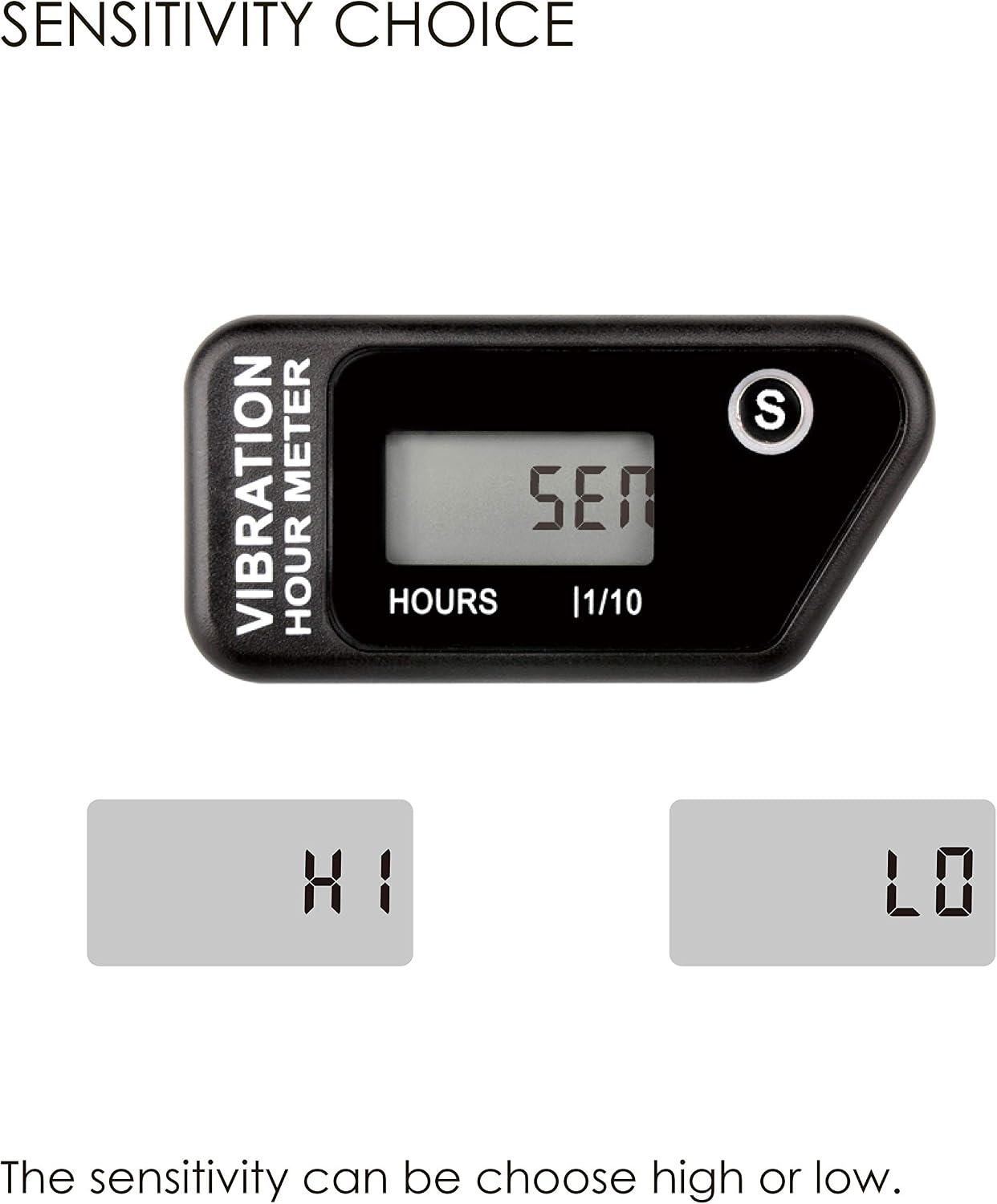Jayron Wireless RE-SETTABLE Vibration Waterproof Hour Meter for Generator Outboard Motor Dirtbike Compressor Lawn Mower Motorcycle Chainsaw - Image 4