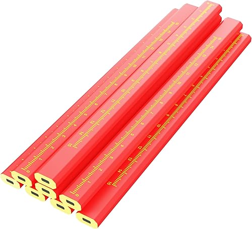 Miniatura 5 de KR. LIF 8 PCS Carpenter Pencils Construction Pencil, Carpenter Marking Pencil for Woodworking Concrete Scriber Marking Tool