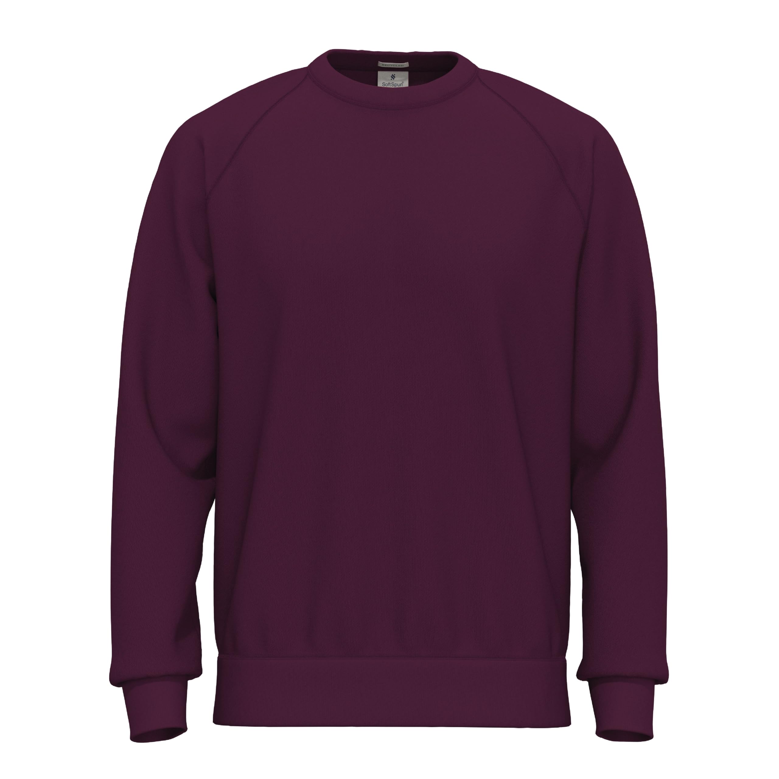SoftSpun Pullover Herren Baumwolle – Sweatshirt Herren ohne Kapuze, Klassischer Pulli Regular Fit für Alltag & Arbeit