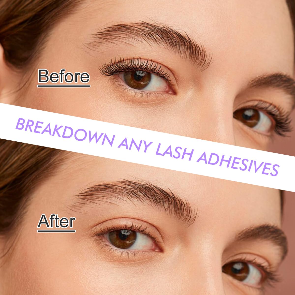 Eyelash Extension Remover, 10g Lash Jelly Remover per le estensioni delle ciglia, rimozione delle estensioni delle ciglia a bassa irritazione (gusto uva)