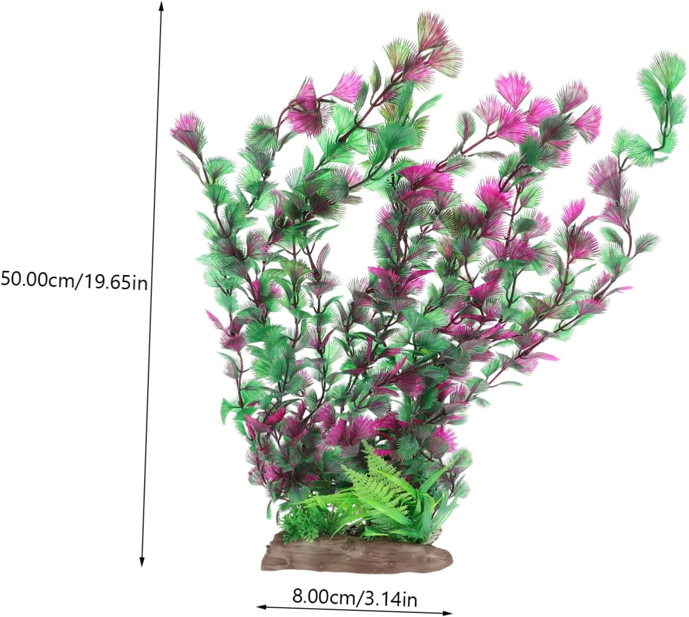 Mikikit Aquarium Plant Decor Realistic Artificial Grass for Fish Tank Lightweight and Compact Aquatic Decoration for Home Aquarium Landscape and Office Display