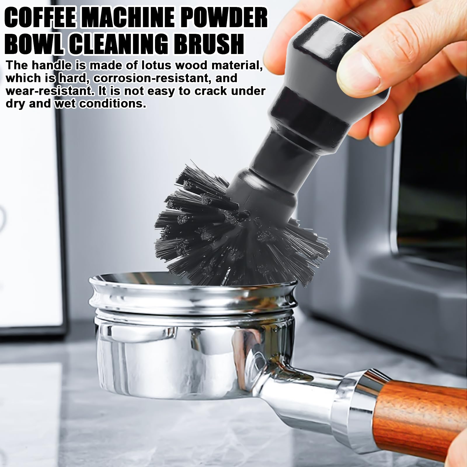 2 spazzole portafiltro da 58 mm, pennello da barista, per caffè, per la pulizia, strumenti professionali per la pulizia barista, accessori per macchina da caffè