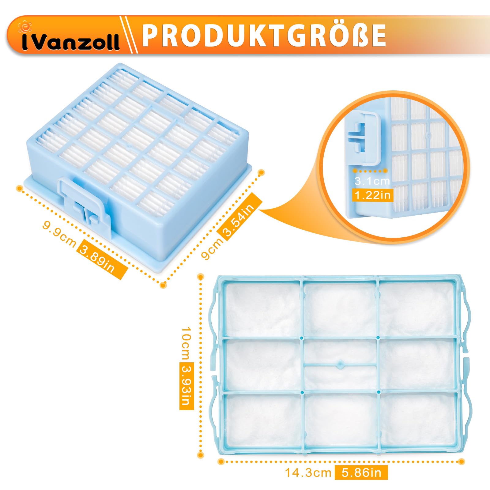 3 HEPA Filter+3 Motorschutzfilter für Siemens VS06G VS06B VS06C VSZ3 (Z3.0) Serie, Kompatibel mit Siemens Synchropower VSZ31423 VSZ31455 VSZ31456 VSZ31466, für Bosch BSG6 BSGL3 BSGL4 Serie