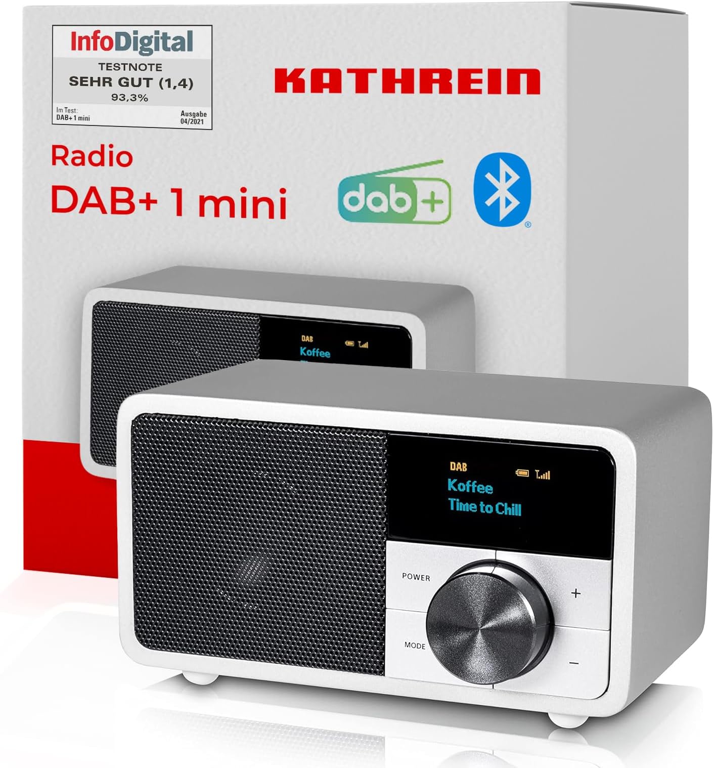 Küchenradio Mit Akku – Mini-Lautsprecher Für FM Radio, MP3, USB, SD & Aux, In Rot, 3W