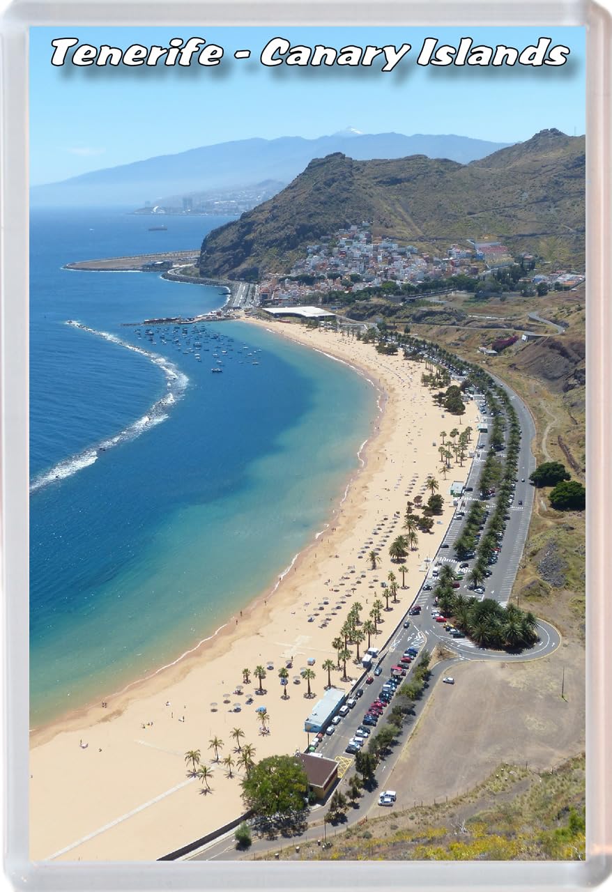 Baked Bean Store Multicolor Tenerife - Canary Islands - 96 X 67Mm Jumbo Fridge Magnet/Magnets Bbsfhm785