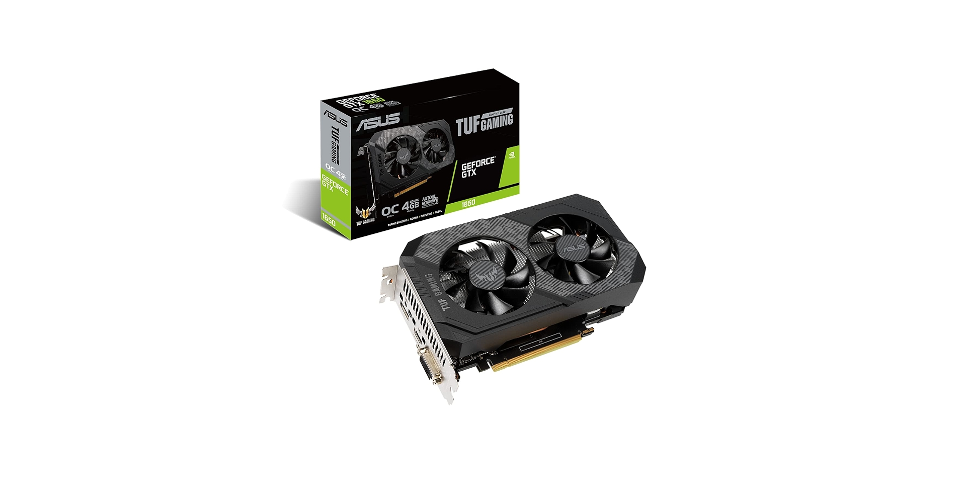 PCパーツ ASUS - ASUS GTX1650 4G TUF-GTX1650-O4GD6-GAMING ASUS TUF Gaming GeForce® GTX 1650 V2 OC Edition 4GB GDDR6