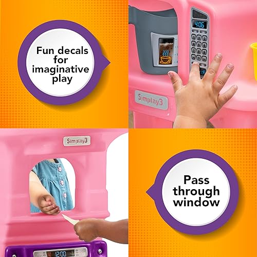 Miniatura 10 de Simplay3 Cooking Kids - Juego de cocina con mesa de 2 asientos y juego de cocina para niños de 32 piezas