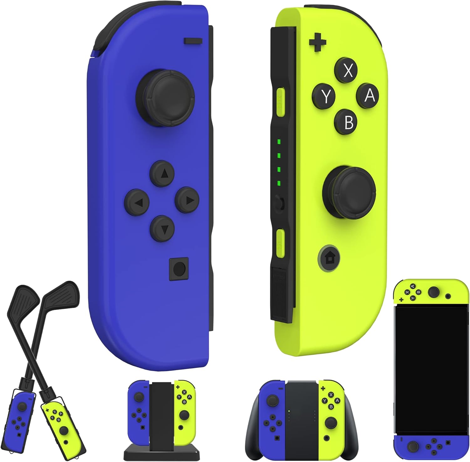 Amazon.co.jp Joy Cons スイッチコントローラー用 ワイヤレス交換 スイッチジョイコン用 左右ジョイコンコントローラー