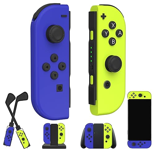 FRGDOT Joy Cons Controller for Switch,Left and Right Switch Controllers Compatible for Switch Joycons with Dual Vibration Support Wake up and