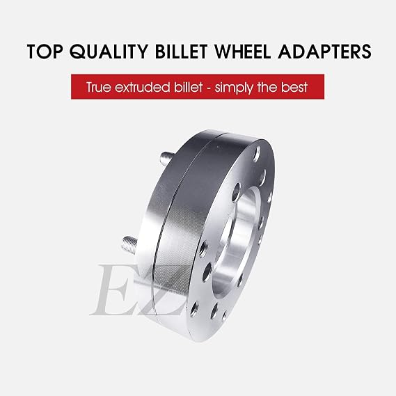 EZAccessory 4 Billet Wheel Adapters 6x135 to 5x135 Fits Ford 6 Lug F150 Hub with Lip to Hub Centric Fit Wheels From 5 Lug F150 97-03