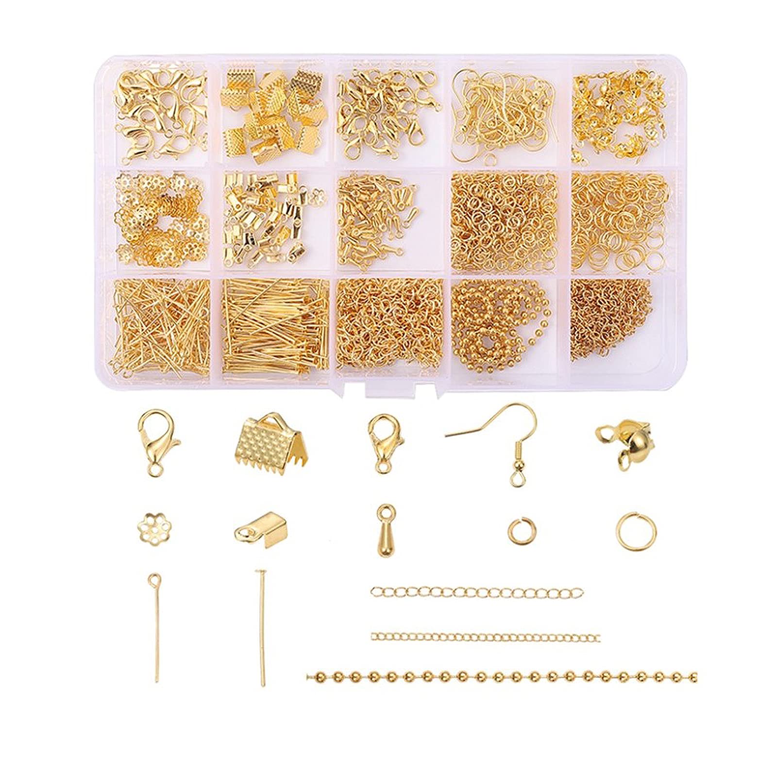 Amazon | 金具セット 15種 ハンドメイド アクセサリーパーツセット 