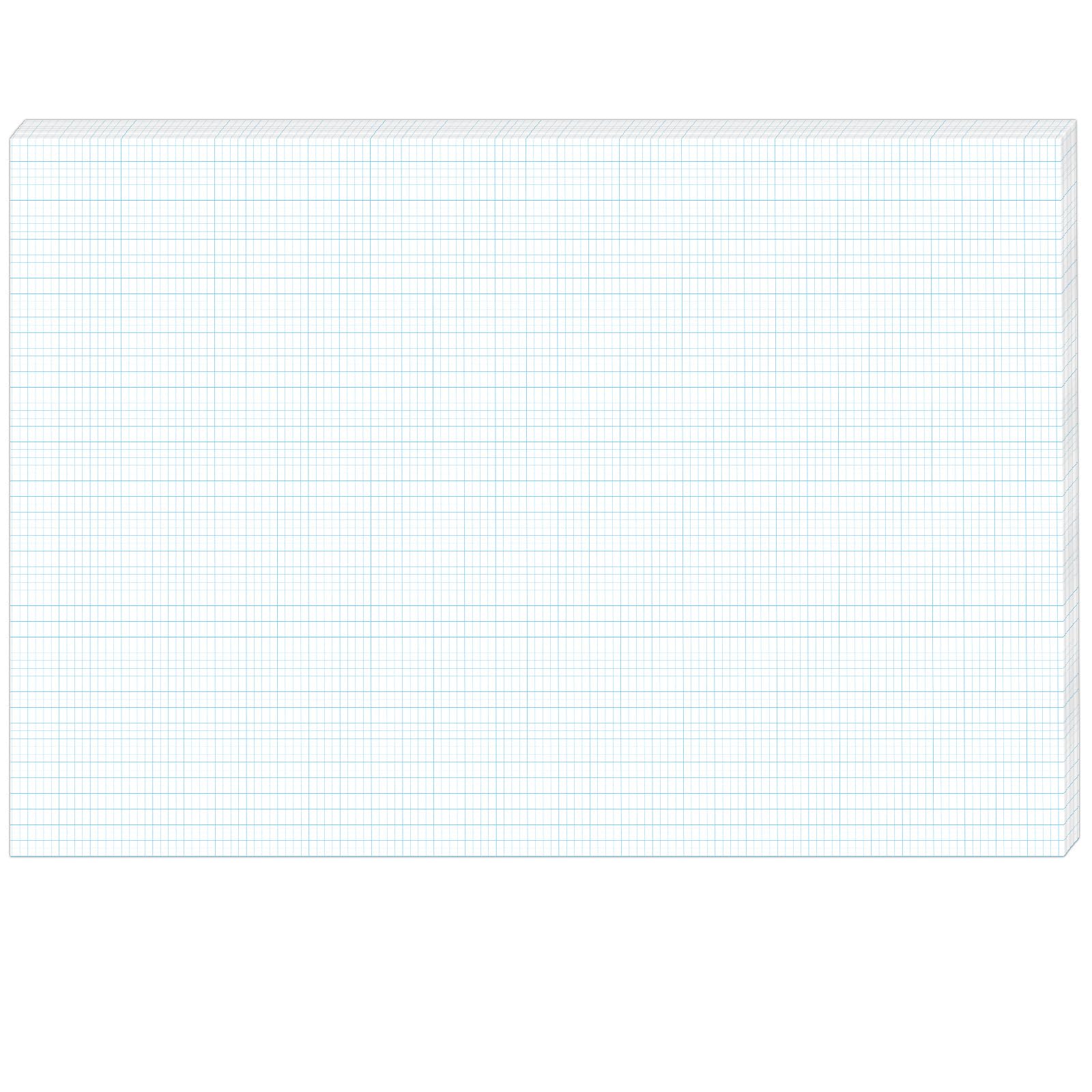 25 fogli di carta a quadretti grandi, 61 x 91 cm, blocco di carta a quadretti da 2,5 cm e 1/4 di pollice, gigante, foglio di carta a griglia per progetti, architetti, designer matematici