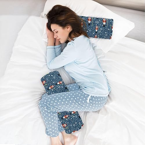 Miniatura 6 de Christmas Nutcrackers Snowflakes Blue Decorative Bolster Pillows for Sofa Down Neck Roll Pillow Round Pillow Kids Cylinder Pillow Decorative