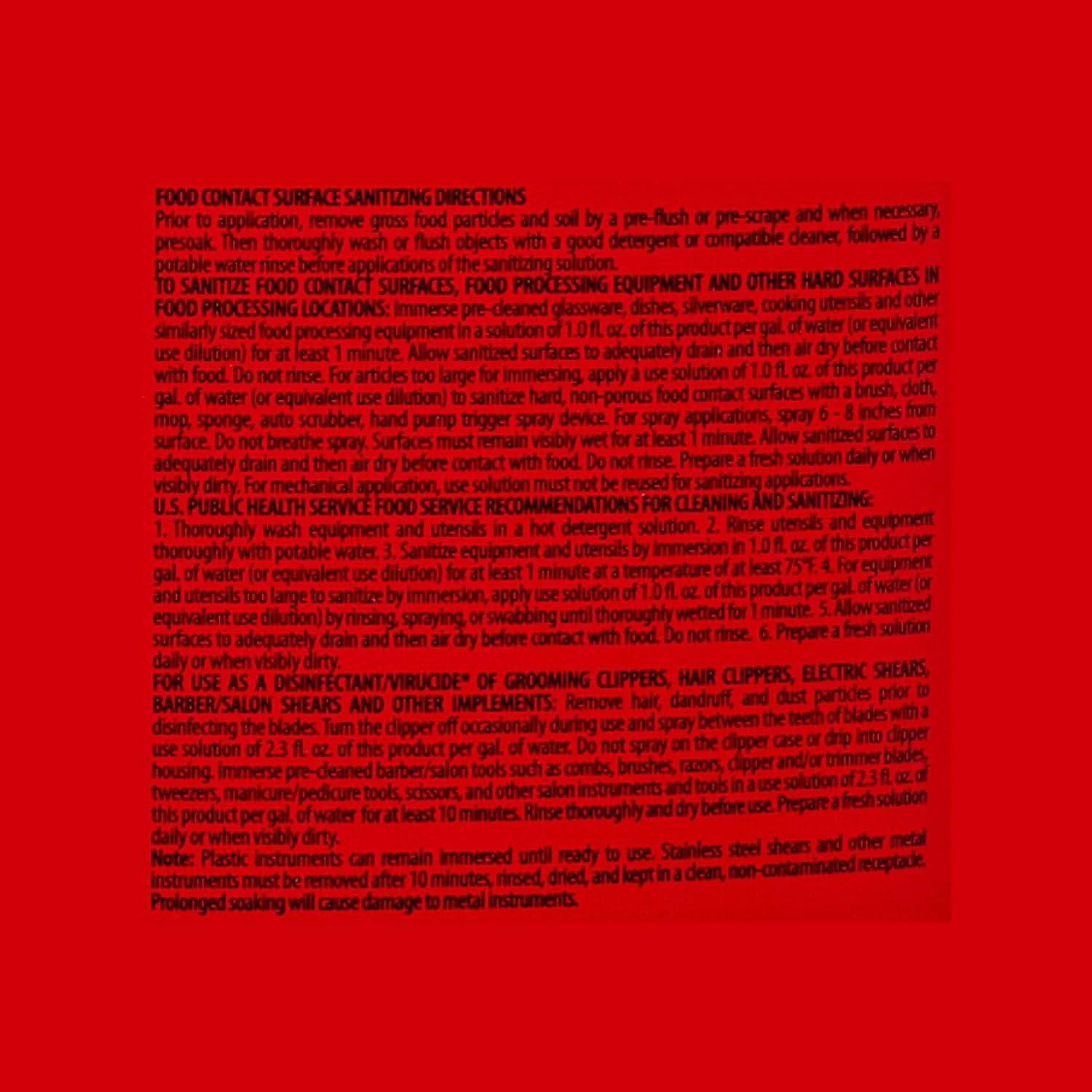 Commercial Sanitizer (128 oz.) - 2 Pack