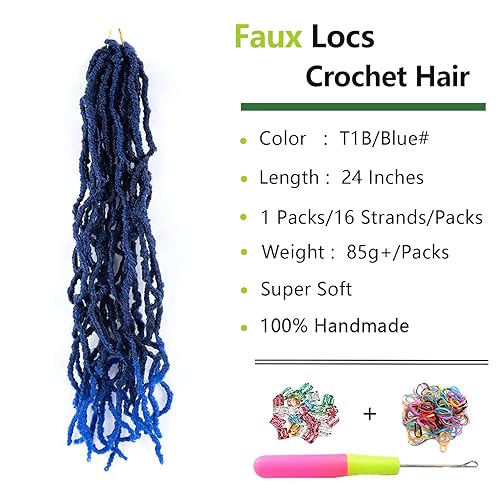 Vista 74 de Umylar Rastas de pelo sintético de ganchillo de 18 pulgadas, 7 paquetes de 7 paquetes de extensiones de cabello sintético de ganchillo para mujeres