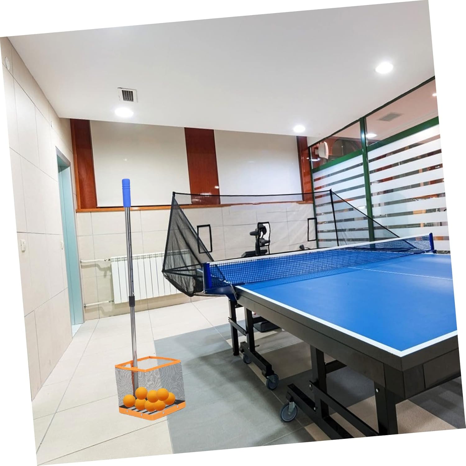 VICASKY Table Tennis Ball Holder Retractable Grip High Strength Line Practical for Long Use