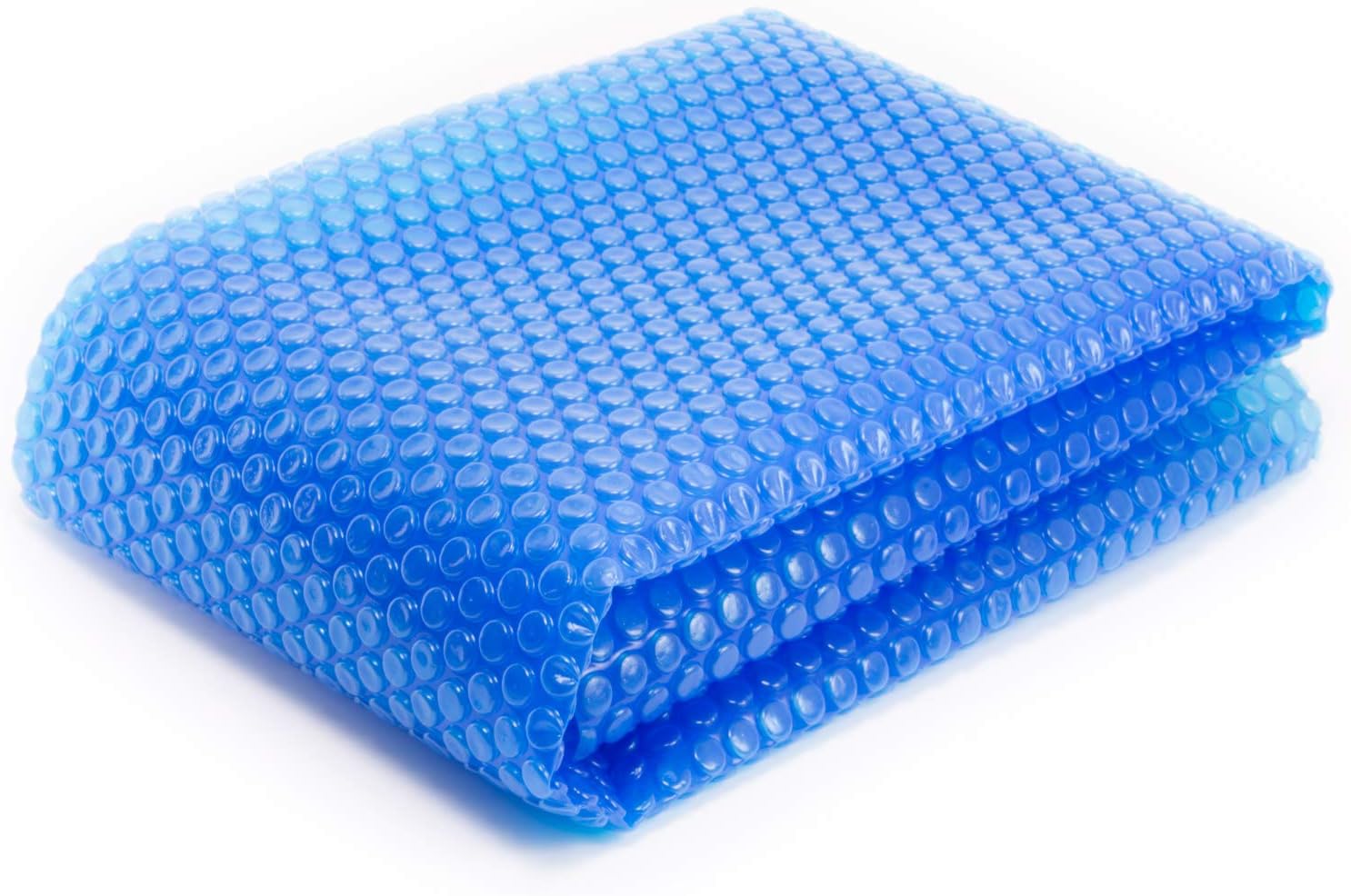 Thermo-Float 16-mil 7ft x 7ft Hot Tub Bubble Cover Floating Spa Blanket - trimmable Heavy-Duty Insulating Solar Heating