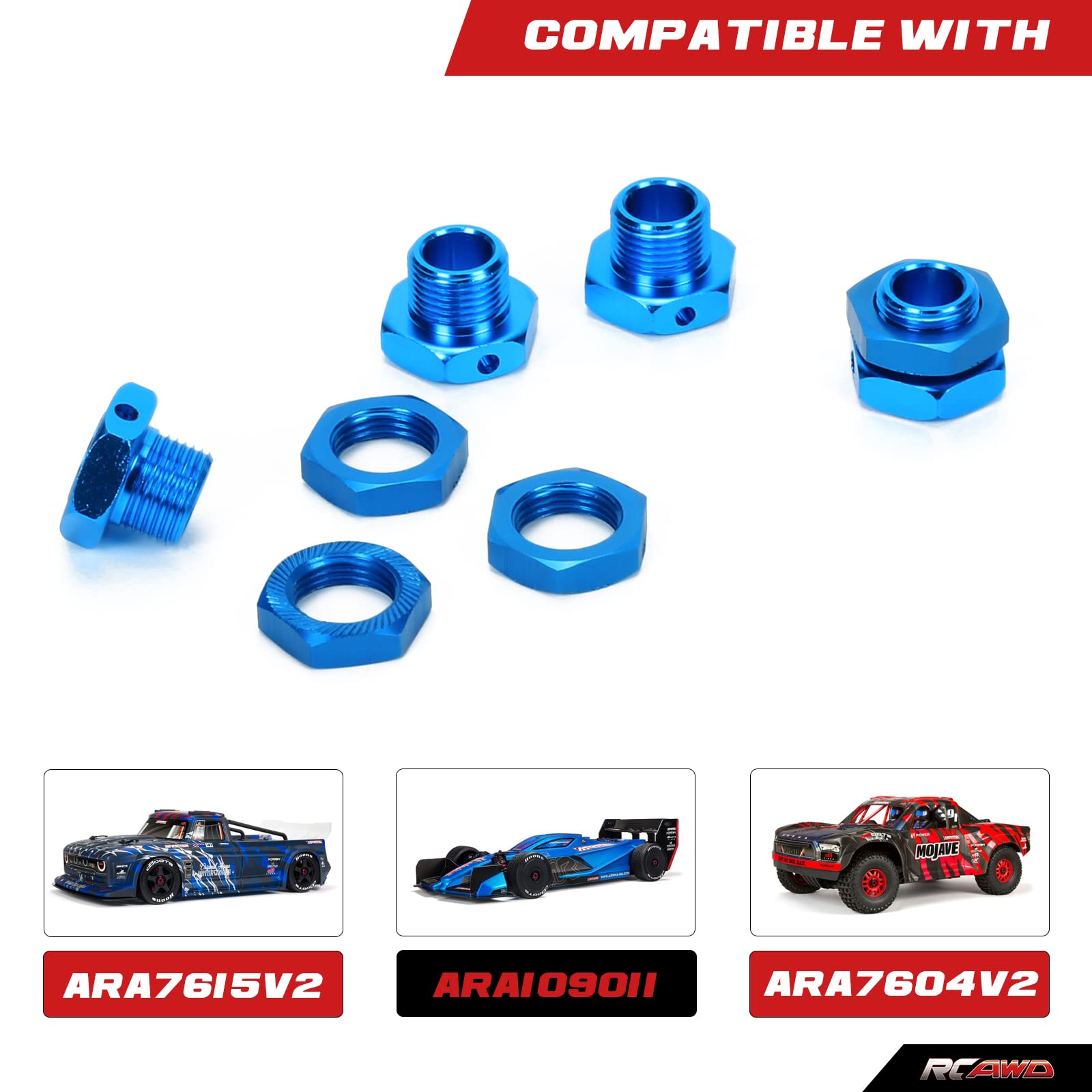 その他 Nozo/ 6box Amazon.com: RCAWD 17mm Wheel Hex & Wheel Nut for 1/7 ARRMA
