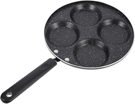 Non-stick Pancake Pan 4-hole Egg Frying Pan Easy to Clean Perfect for Egg Burger Breakfast
