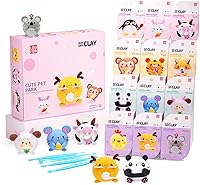 LOUFOR Air Dry Clay Kits for Kids - Ultra Light Soft Safe Non-Toxic Modeling Clay, 12 Boxes with Tools & Tutorials, Creative Crafts Gifts Boys Girls 3+