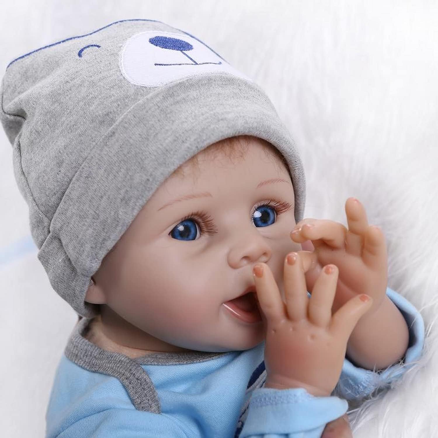 ZIYIUI Bambola Reborns Neonato Realistico, Bambola Bambino Morbida di 50 cm, con Accessori