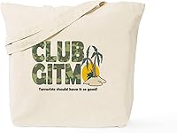 Vista 1 de CafePress Club Gitmo Tote Bag Reusable Natural Beige Canvas Shopping Bag