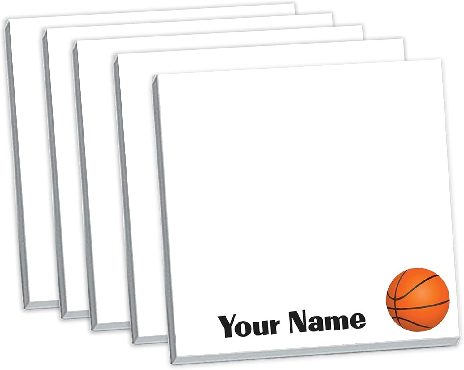 Personalized Basketball Sticky Notes (10)