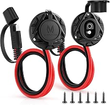 MICTUNING 1FT 14 AWG SAE Socket Sidewall Port to Male Plug