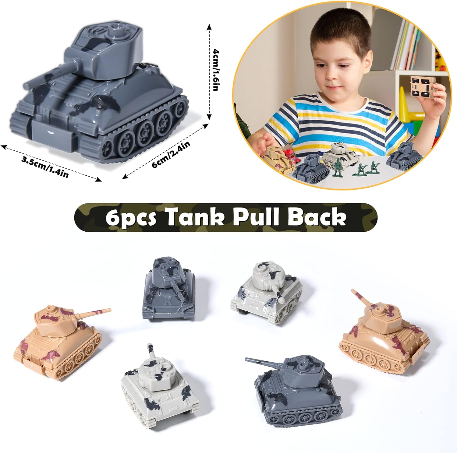 Golray Army Party Favors Camo Wristband Big Parachute Tanks Aircraft Keychain Army Men Soldier Figures Toys for Kids Boys Camouflage Military Camo Birthday Party Supplies Decoration Gift Bag Stuffers