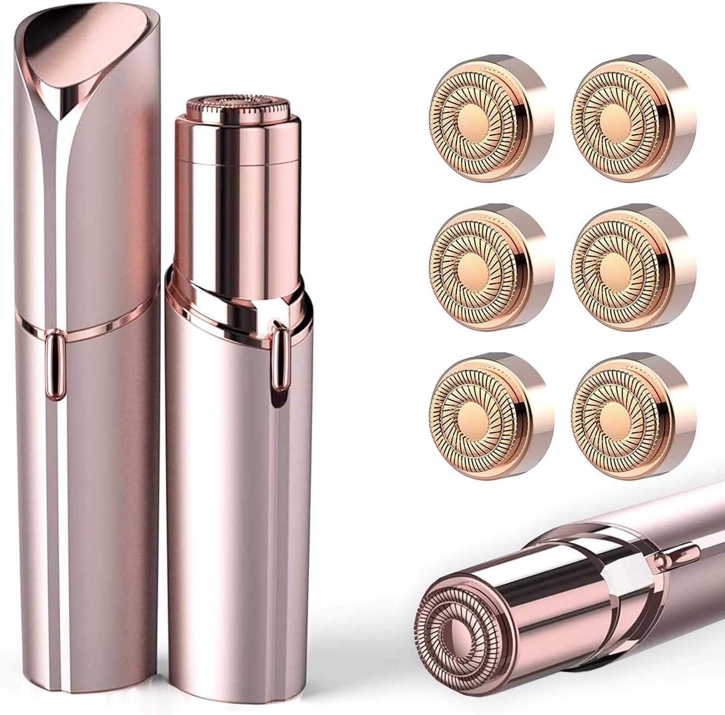 Facial Hair Remover for Women Gold Color with 6-pc Pack