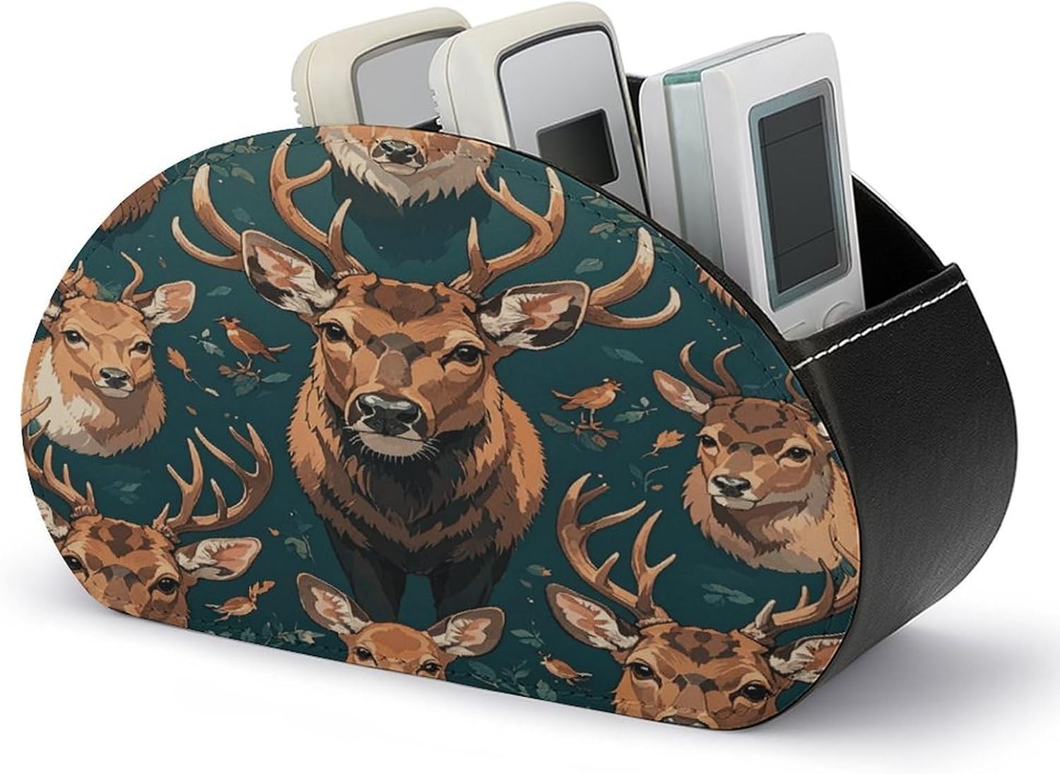 Wildlife Deer Remote Control Holder with 5 Compartments