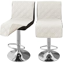 HAOYONG Bar Stool Covers Set of 2,Rectangle Barstool Covers Slipcovers,Jaquard Counter Stool Bar Chair Covers Height Mid Low Back Furniture Protector for Kitchen Pub Dining Room