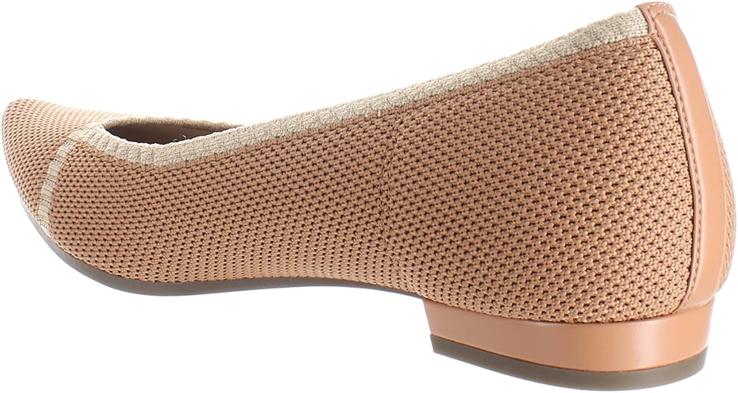 Vionic Women's Lotus Dahlia Knitted Ballet Flat- Supportive Ladies Slip On Shoes That Include Three-Zone Comfort with Orthotic Insole Arch Support, Medium Fit
