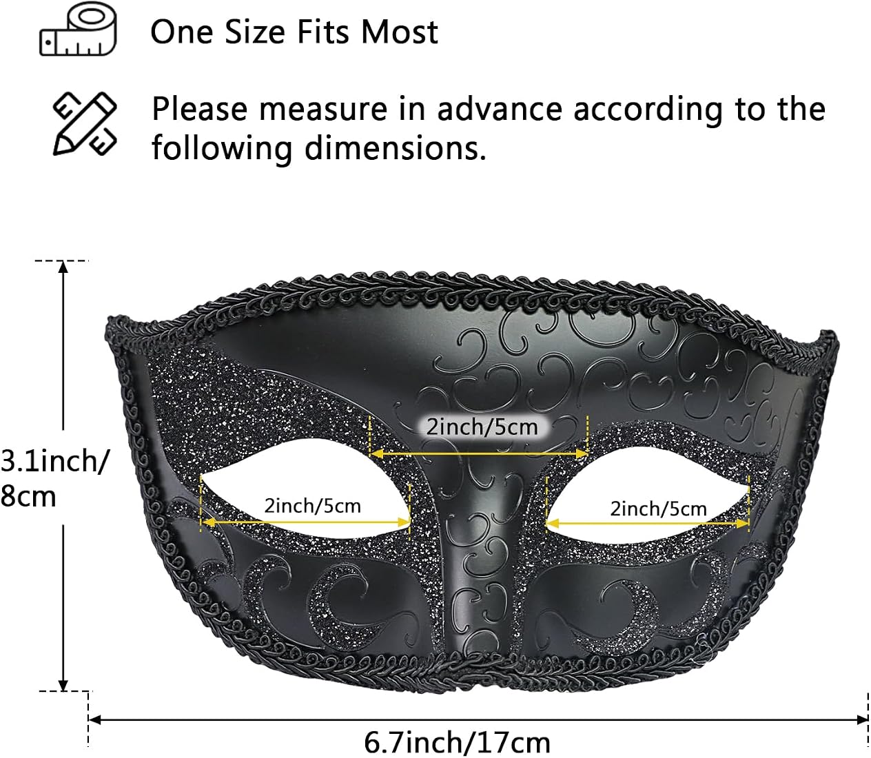 Buy Coddsmz Couple Masquerade Mask Set - Venetian & Mardi Gras