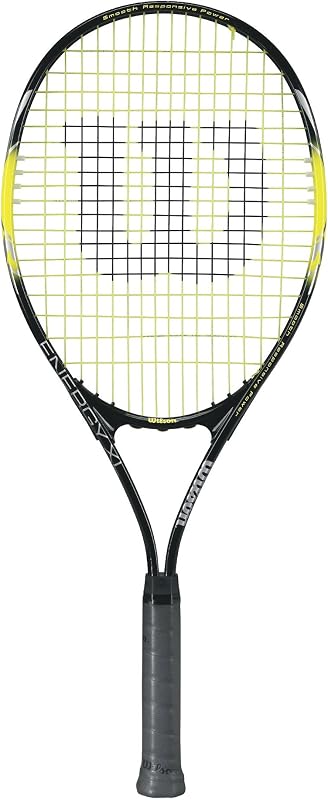 Raqueta de tenis recreativa para adultos Energy XL - Tamaño de agarre 3 - 4 3/8", amarillo/negro