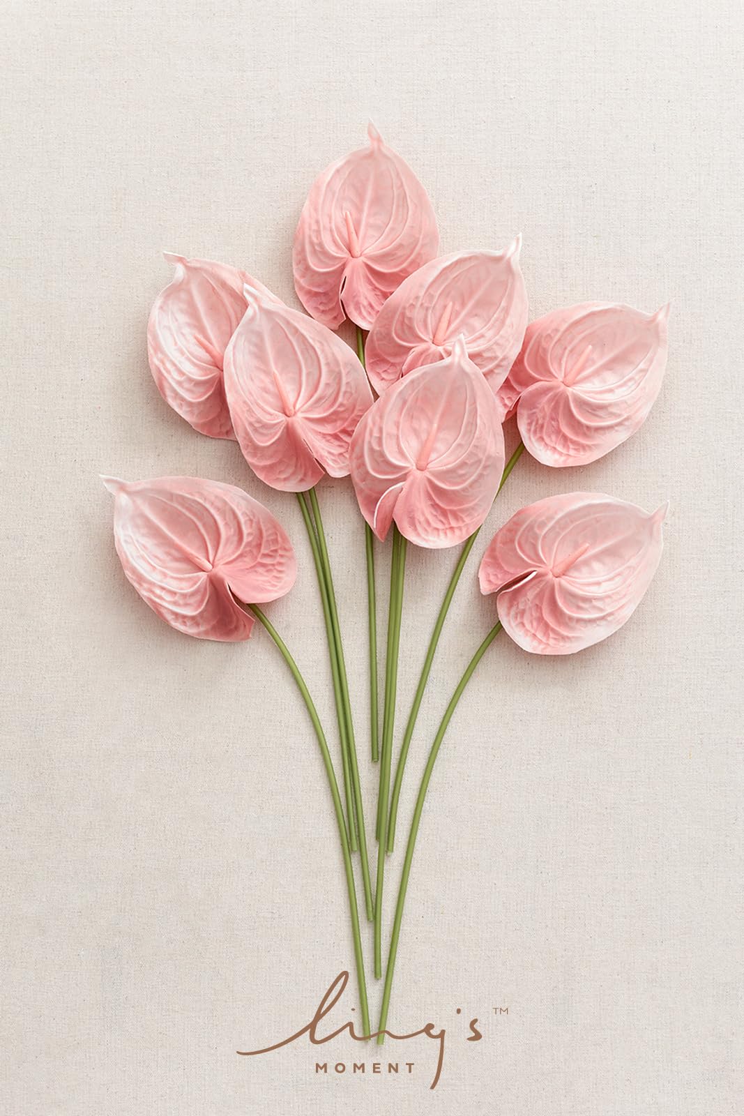 Amazon.com: Ling's moment Anthurium Artificial Flowers, 8pcs 14